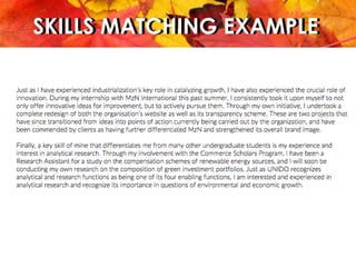 SKILLS MATCHING EXAMPLESKILLS MATCHING EXAMPLE
 
