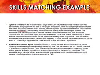 SKILLS MATCHING EXAMPLESKILLS MATCHING EXAMPLE
 