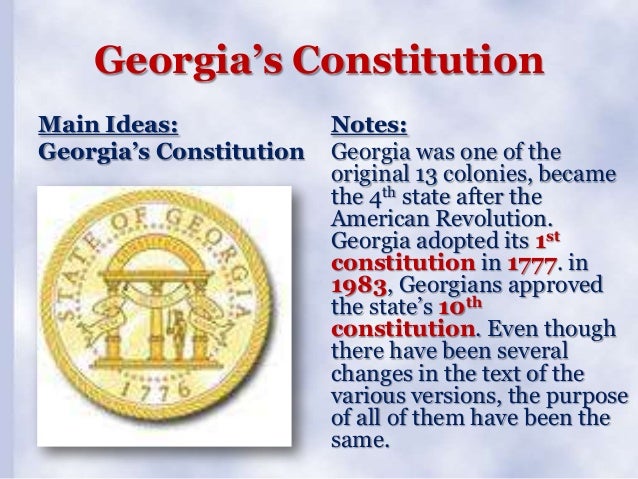 Ss8cg1a Georgia S Constitution