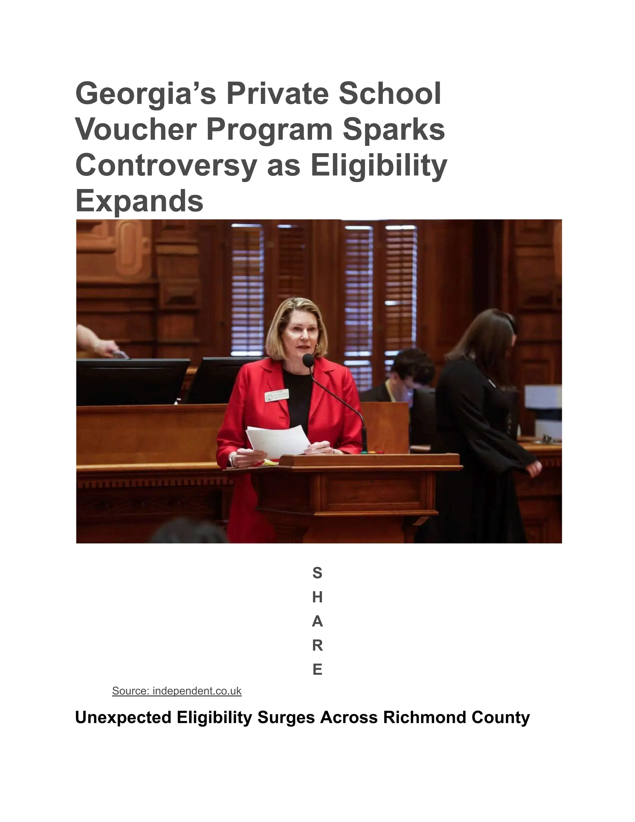 Private School Voucher Program Sparks Controversy as
