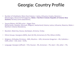 Georgia: Country Profile   ,[object Object]