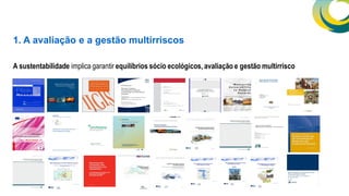 1. A avaliação e a gestão multirriscos
A sustentabilidade implica garantir equilíbrios sócio ecológicos, avaliação e gestão multirrisco

 