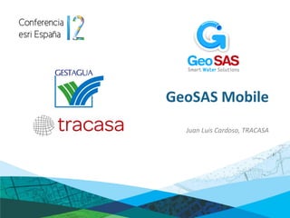 GeoSAS Mobile
  Juan Luis Cardoso, TRACASA
 