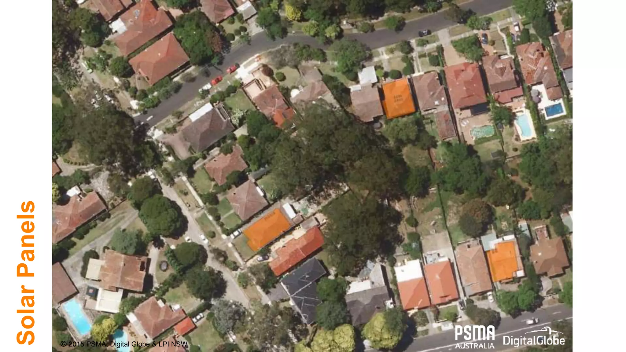 SolarPanels
© 2015 PSMA, Digital Globe & LPI NSW
 