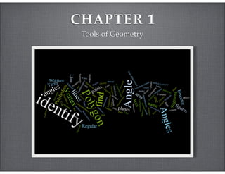 CHAPTER 1 
Tools of Geometry 
 