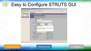 Easy to Configure STRUTS GUI 
GeoConnections Richard Gould 1.2-beta 
 