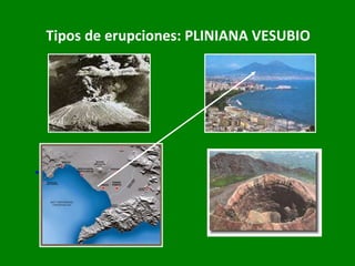 Tipos de erupciones: PLINIANA VESUBIO     