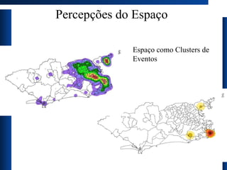 Percepções do Espaço Espaço como Clusters de Eventos 