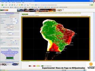 Experimental: Risco de Fogo no BDQueimadas Powered by 