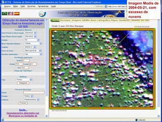 Imagem Modis de 2004-05-21, com excesso de nuvens   