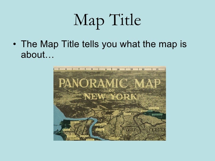 Geo Skills 2 Parts of a Map