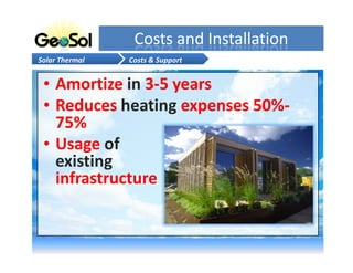 Geo Sol  About Solar Thermal