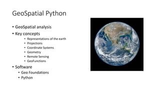 Geo spatial python princeton pug | PPT