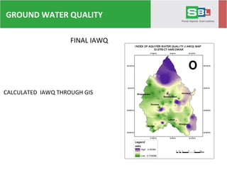 FINAL IAWQ
CALCULATED IAWQ THROUGH GIS "
"
"
"
"
"
"
Narsan
Laksar
Khanpur
Roorkee
HaridwarBhagwampur
Bahaderabad
77°50'0"E
77°50'0"E
78°0'0"E
78°0'0"E
78°10'0"E
78°10'0"E
29°40'0"N 29°40'0"N
29°50'0"N 29°50'0"N
30°0'0"N 30°0'0"N
30°10'0"N 30°10'0"N
º
Legend
IAWQ
High : 2.42364
Low : 0.739088
I NDEX OF AQUI FER WATER QUALI TY (I AWQ) MAP
DI STRI CT HARI DWAR
0 5 10 15 202.5
Km
GROUND WATER QUALITY
 