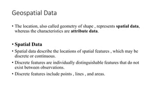 Geospatial Data ppt.pptx | Geography | Science image.