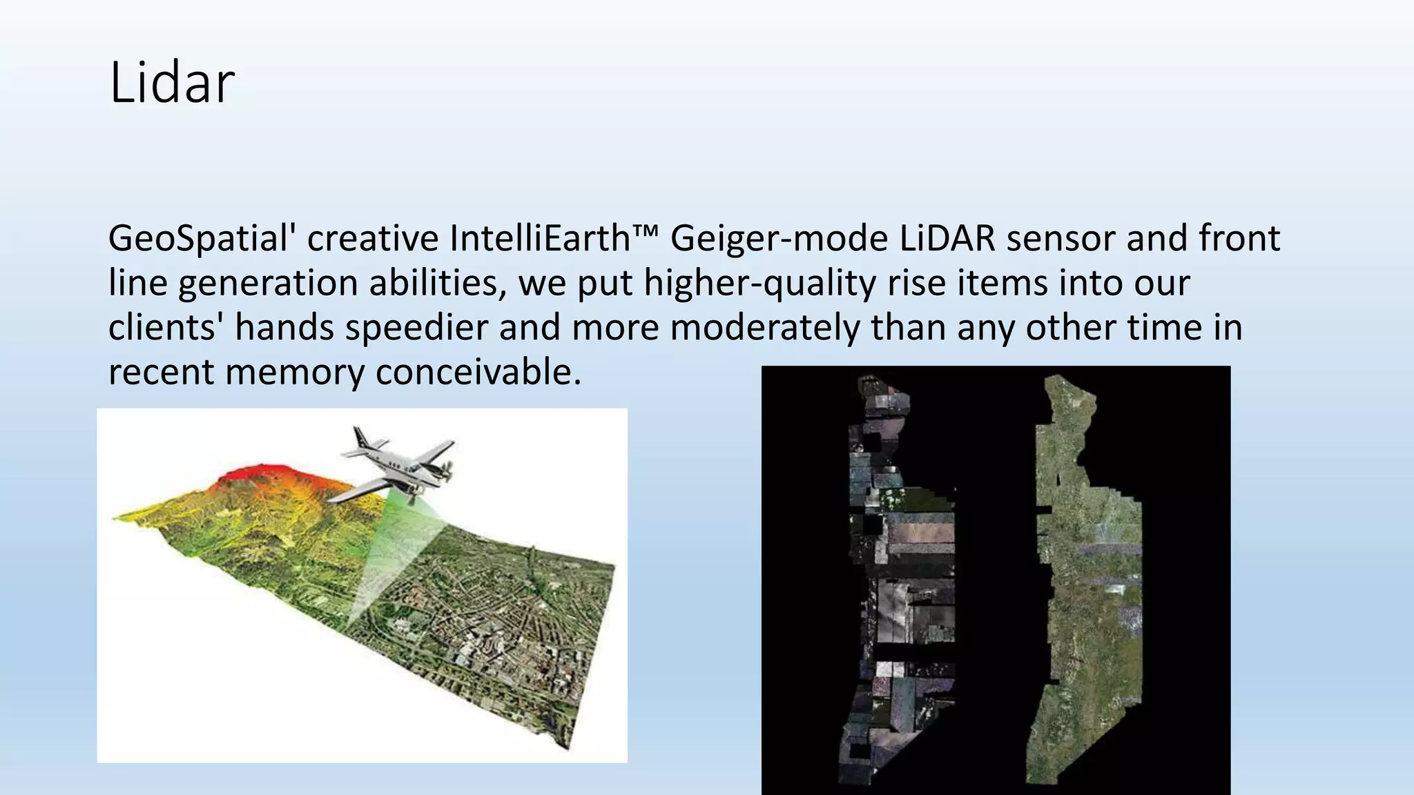 Geospatial services ppt | PPT