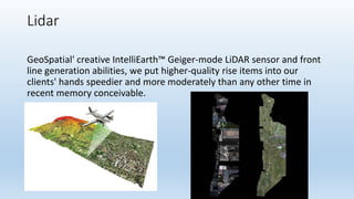 Geospatial services ppt | PPTX