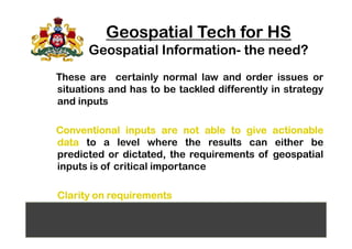 Geospatial Technology for Homeland Security | PDF