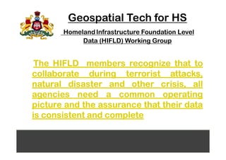 Geospatial Technology for Homeland Security | PDF