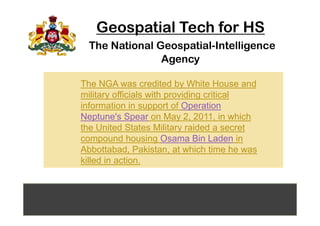Geospatial Technology for Homeland Security | PDF