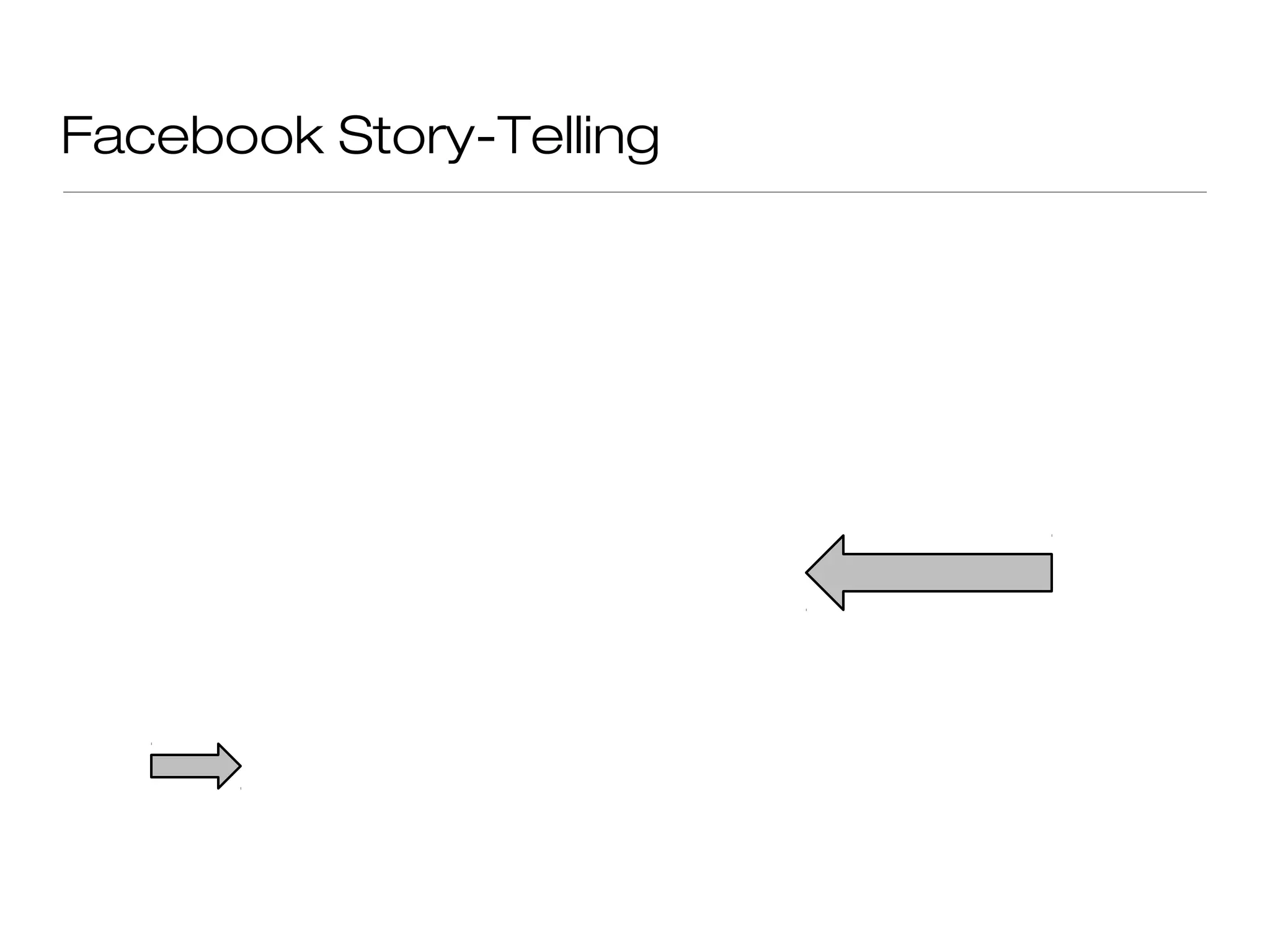 Facebook Story-Telling
 