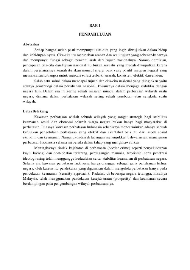 Geostrategi Dalam Masalah Di Perbatasan