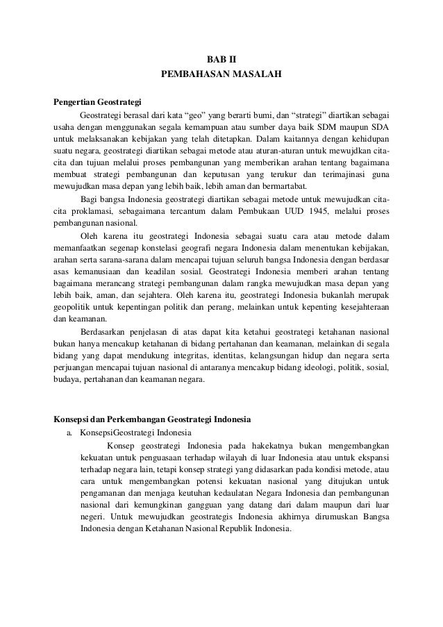 Geostrategi Dalam Masalah Di Perbatasan