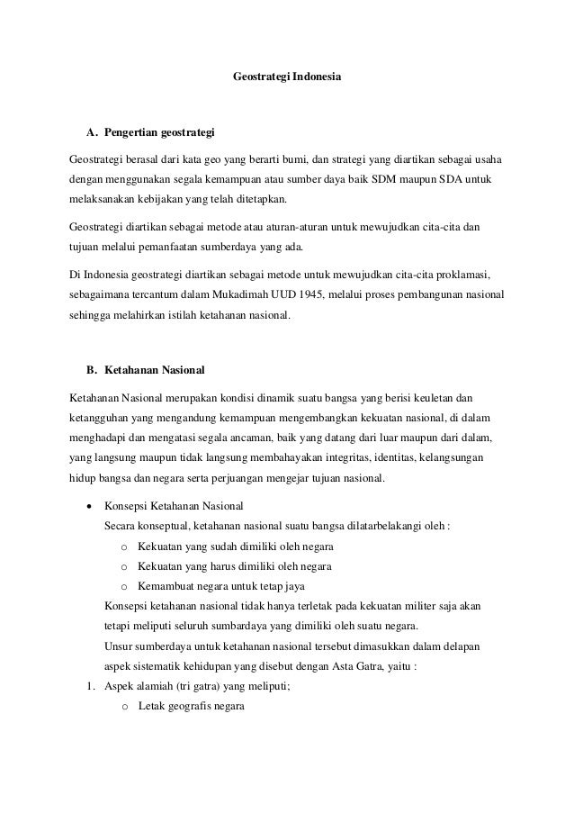 Geostrategi Indonesia