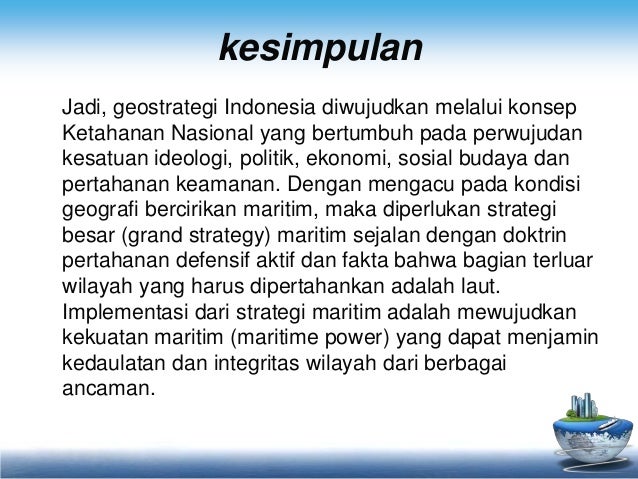 Geostrategi Ketahanan Nasional Indonesia