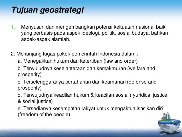 Geostrategi Ketahanan Nasional Indonesia