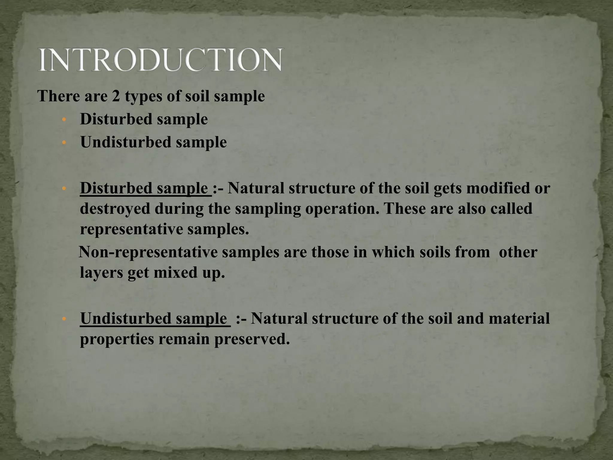 Types of samplers used in soil sampling PPT