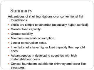 Geotechnical behaviour of shell foundations | PPTX