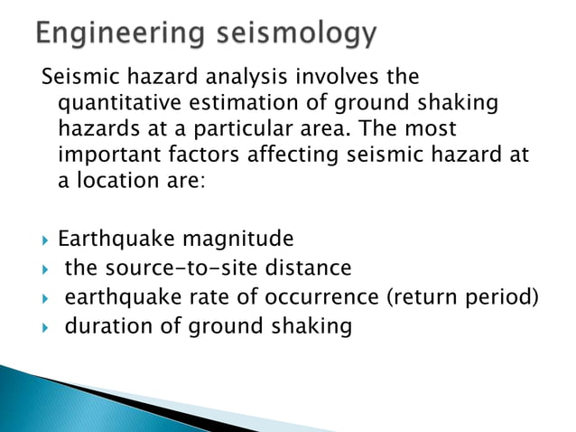GEOTECHNICAL_EARTHQUAKE_ENGINEERING (1).pptx | Geology | Science