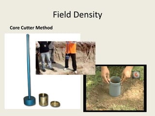 Field Density
Core Cutter Method
 
