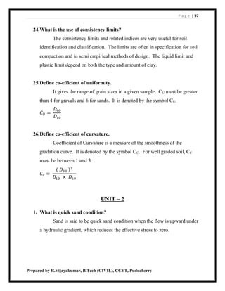Geotechnical engineering 1 | PDF