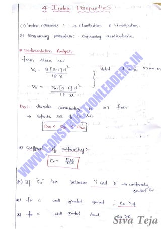 Geotechnical engineering gate short notes | PDF
