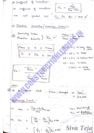 Geotechnical engineering gate short notes | PDF