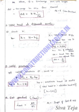 Geotechnical engineering gate short notes | PDF