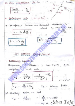 Geotechnical engineering gate short notes | PDF