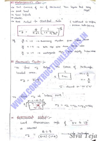 Geotechnical engineering gate short notes | PDF