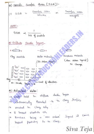 Geotechnical engineering gate short notes | PDF