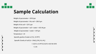 Pycnometer Calculation Geotechnical Engineering lab project.pptx