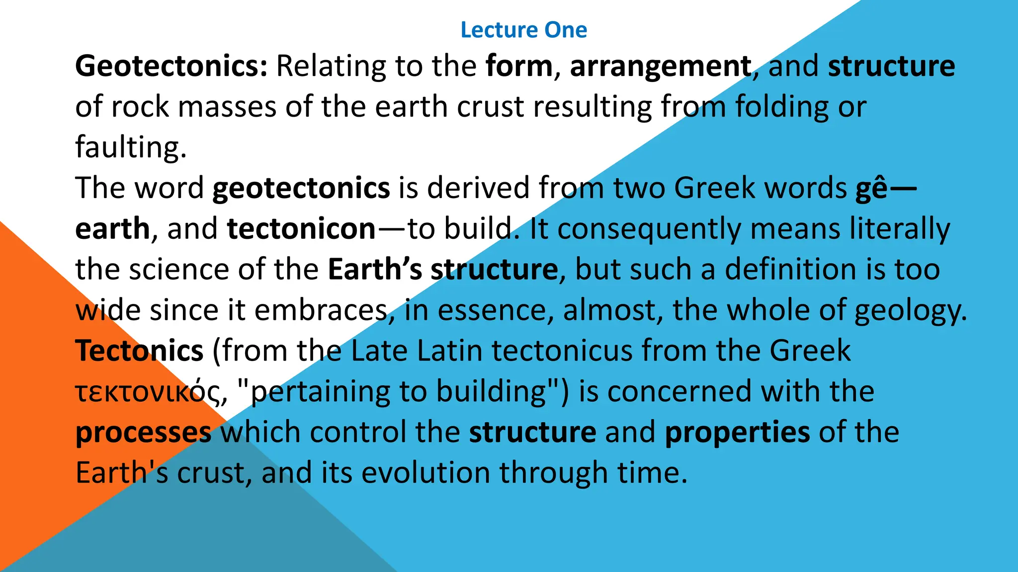 geotectonics lec_1 | PPTX