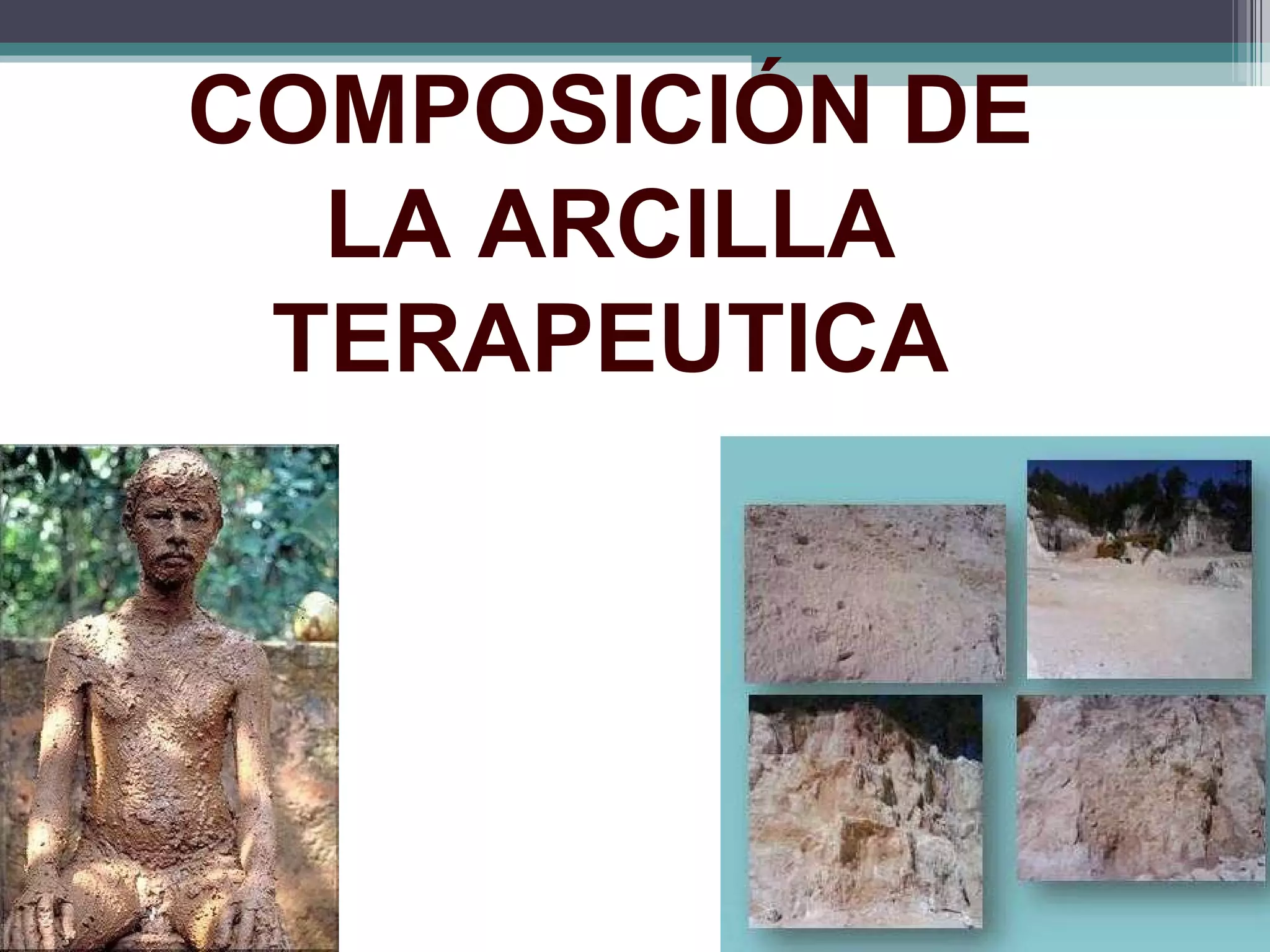 COMPOSICIÓN DE LA ARCILLA TERAPEUTICA 