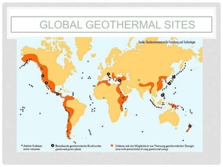 GLOBAL GEOTHERMAL SITES
 
