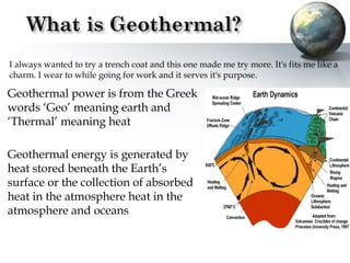 Thermodynamics of Geothermal energy | PPT
