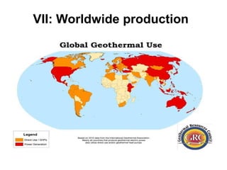 VII: Worldwide production
 