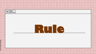 slidesmania.com
Rule
 