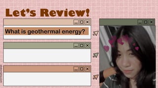 slidesmania.com
Let’s Review!
What is geothermal energy?
 