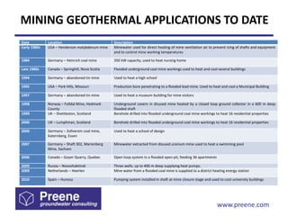 Geothermal energy in mining | PPTX